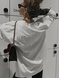 Hot Diamond Large-Size T-Shirt Station Wearing Five-Sleeved Top Tide Brand Loose