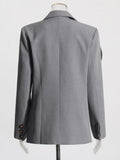 Women's Small Suit 2025 Autumn New Advanced Sense Of Personality Three-Dimensional Flower Lapel Loose Coat