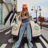 Trend Jeans Women's 2025 New High Waist Loose Thin Color Long Bell Bottoms Mop Pants
