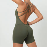Zingj Beautiful Back Peach Hip Yoga Pants Without Embarrassment Hip Tight Sports Jumpsuit With Buttock Fitness Pants Women-Outfit