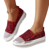 Ladies Casual Shoes Fashion Low-Top Shoes 2025 Spring And Autumn New Water Drilling Set Foot Single