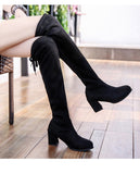 Boots Women's Boots 2025 Autumn/Winter New Over-Knee Net Red Skinny Stunnye Stunny Boots Fashion High-Heeling High Boots Women's