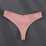 Thong V Waist Design G-String Women's Panties Cotton Panties Female Underpants Solid Pantys Intimates Lingerie