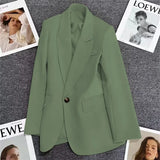 Blazer Women 2025 Spring And Autumn New Small One Buckle Fashion Trend Hitchhed Temperament Suit