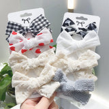 2021 New Sweet Leopard Printed Hair Clips For Cute Girls Bowknot Barrettes Safty Hairpin Headwear Kids Hair