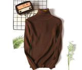 New Autumn and winter high collar sweater Slim Women Sweaters Long-sleeved Thick Turtleneck Sweaters Women