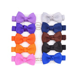 Cute Mini Bowknots Hair Clips For Baby Girls Colorful Ribbon Boutique Barrettes Hairpin Headwear Kids Hair