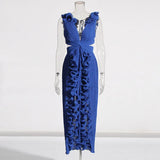 Temperament Famous Wind Dress 2025 New V Collar 100 Folding Wood Ear Design High Waist Open Fork Dress