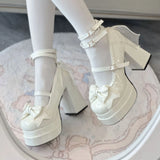 Cute Girl Lo Shoes Milk Fu Feel Jk Small Leather Shoes 2025 New Lolita Shoes Princess High