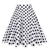 Skirt 50s 60s Retro High Waist Skater Floral Printed Pin Up Rockabilly Office Casual Women's Clothing For Party