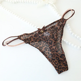 G-String For Women Mile Silk Cute Thongs Sexy Panties leopard Zebra Paisley Girs Lades Low-Waisted Seamless