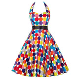 Print Vintage Dress Women 2021 Summer Pin Up Sundress 50s 60S Rockbility Robe Femme Sexy A-Line Party Dress Vestidos