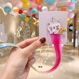 Sweet Colorful Hairpin Lovely Children Girls Hairclip Kids Cute Barrette Cartoon Extension Braider Rainbow Hair