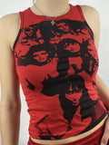 tank top with vintage girl