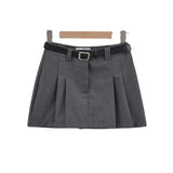 Zingj Trendy Women's Dress Half Skirt, High Waist, 100 Pleated Skirt, Fashion Temperament, Light-Proof, Spicy Girl's Thin Belt