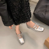 Single-Shoe Women's Spring And Autumn Net Red Explosion With Skirt Bows New Chinese Light National Shoes Mary Jane Small Leather