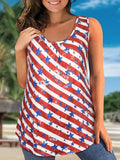 New Explosion 3D Butterfly Print Wrinkled Vest Loose T-Shirt