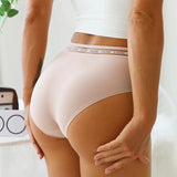 Seamless Women's Panties High Waist Letter Printed Plus Size Briefs Femme Pantys Sexy Lace Underpants For Women