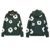 Trend Sports Shirt Hip-Hop Wood Cotton Printing Suit High Street Loose Hooded