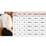 Fashion Polka Dot Sheer Mesh Lantern Sleeve Tops Ladies Solid Baggy Blouse Tee Shirts Plus Size