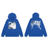 Brand Sweater Keel Smoke Couple Skull Men And Women Loose High Street Pure Cotton