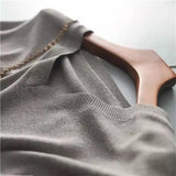 Ice Silk Knitting Shirt Petal Sleeve V-neck Loose T-shirt Ladies Half Sleeve Casual Tops Female Fashion Clothing