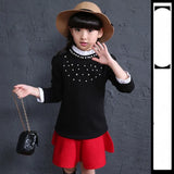 Spring Autumn Cotton Children Base T Shirts Baby Girls Clothes Long Sleeve Floral Casual T Shirt Tops Kids Lace T