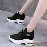 Increased Thick Platform Sneakers Lightweight Mesh Breathable Recreational Running Shoes In 2025 Fall New Women's Shoes