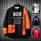 Round Neck Long-Sleeved Pullover Men's 2021 New Winter Coat Loose Pullover Sweatshirt Street
