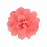 Pcs/lot Chiffon Petals Flower Hair Clips For Baby Girls Solid Hairpins Headdress Barrettes Floral Headwear Hair