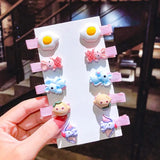 New Girls Cute Cartoon Ice Cream Unicorn Hair Clips Kids Lovely Hairpins Headband Barrettes Fashion Hair