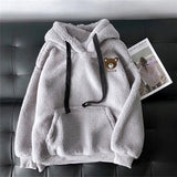 Winter Hooded Harajuku Women Coat Jaqueta Feminina Warm Hoodies Female Sweatshirt Pullover Tops Long Sleeve Girls