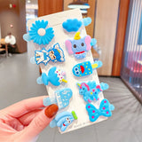 New Girls Cute Silica Gel Cartoon Princess Hairpins Lovely Hair Ornament Barrettes Hair Clips Fashion Hair