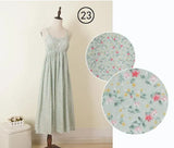 Summer Women Sleeveless Spaghetti Strap Long Dress Mori Girls Beach Floral Dress Retro Dress vestidos longos de