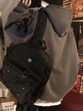 Men's Oversize Graffiti Print Hoodie- Outfit