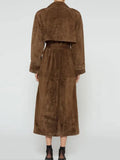 Comfortable Casual Warm Trench Coat Fashion All-Match Coat With Waist Long Coat Coat Female-Outfit