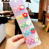 Pcs/Set Girls Cute Cartoon Animals Fruit 5 Cm Hairpins Children Lovely Hair Clips Barrettes Gift Kids Hair Accessories