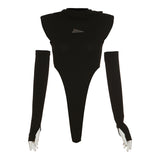 Zingj 2023 New Women's Solid Color Slim Street Fashion Hoodie Sexy Sleeveless Jumpsuit-Outfit