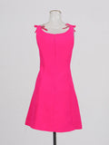 Sweet Wind Dress Woman 2025 Spring New Fashion Solid Colored Bow Spliced Design-Sensitive Sling