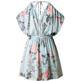 Style Playsuit Floral Print Sexy Rompers Short Overalls Top Macacao Feminino Women Clothes Casual Summer Beach