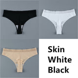 For Women Seamless Panty Set Solid Invisible Underwear Sexy Low Waist Briefs Women's Underpants Lingerie Dropship 3