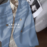 Zingj And Autumn Small Suit Jacket Female 2024 New Korean Version Net Red Temperament Small Purple Pink Suit