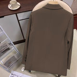 Zingj Small Suit Jacket Female Small 2024 Spring And Autumn New Korean Version Of Loose Suit Design Sense