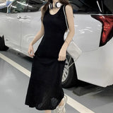 Knitted Sling Vest Dress Women's Summer 2025 New Feeling Inside The Seaside Dress