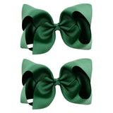 6'' Solid Color Grosgrain Ribbon Bows Hair Clips For Cute Girls Large Handmade Hairpins Barrettes Kids Hair