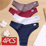 Cotton Panties Women's Panties FINETOO Sexy Female Underpants Low Waist Underwear Women Pantys Lingerie