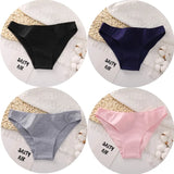 Women Cotton Panties Sexy Low Waist Female Underpants Solid Elasticity Comfortable Underwear Women Panty Lingerie