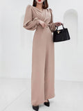 Version Of The V-Necked Temperament Jumpsuit Women's Fashion Waist Thin Professional