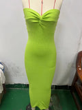 Zingj Hot Girls Ins Spring And Summer New Knit Kink Fashion Sexy Wool Knit Dress-Outfit