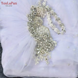 Youlapan G56 Pearls Beads Wedding Shawl Cape Veil Bridal Wedding Cloak Elegant Women's Coats for Wedding Covered Party Off